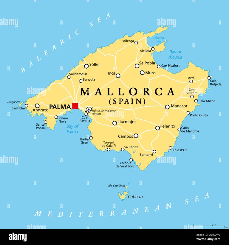 Découvrez Palma de Majorque à travers sa carte